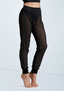 Weissman Mesh Jogger Pants -Capezi Dance Wear Shop SM11625 black 160372 84111.1698840527