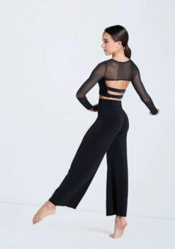 Weissman Wide Leg Matte Jersey Pants 19 Weissman Wide Leg Matte Jersey Pants -Capezi Dance Wear Shop SM13070 black MJ12612 black 753 87020.1698450388
