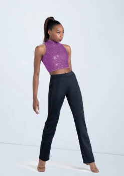 Weissman Sequin Sleeveless Crop Top 11 Weissman Sequin Sleeveless Crop Top -Capezi Dance Wear Shop SQ10319 electripurple MT2215N black 612 21102.1678891676