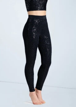 Weissman Sequin Performance Leggings -Capezi Dance Wear Shop SQ12517 black 0084 42829.1698450692