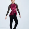 Weissman Ultra Sparkle Peplum Top
