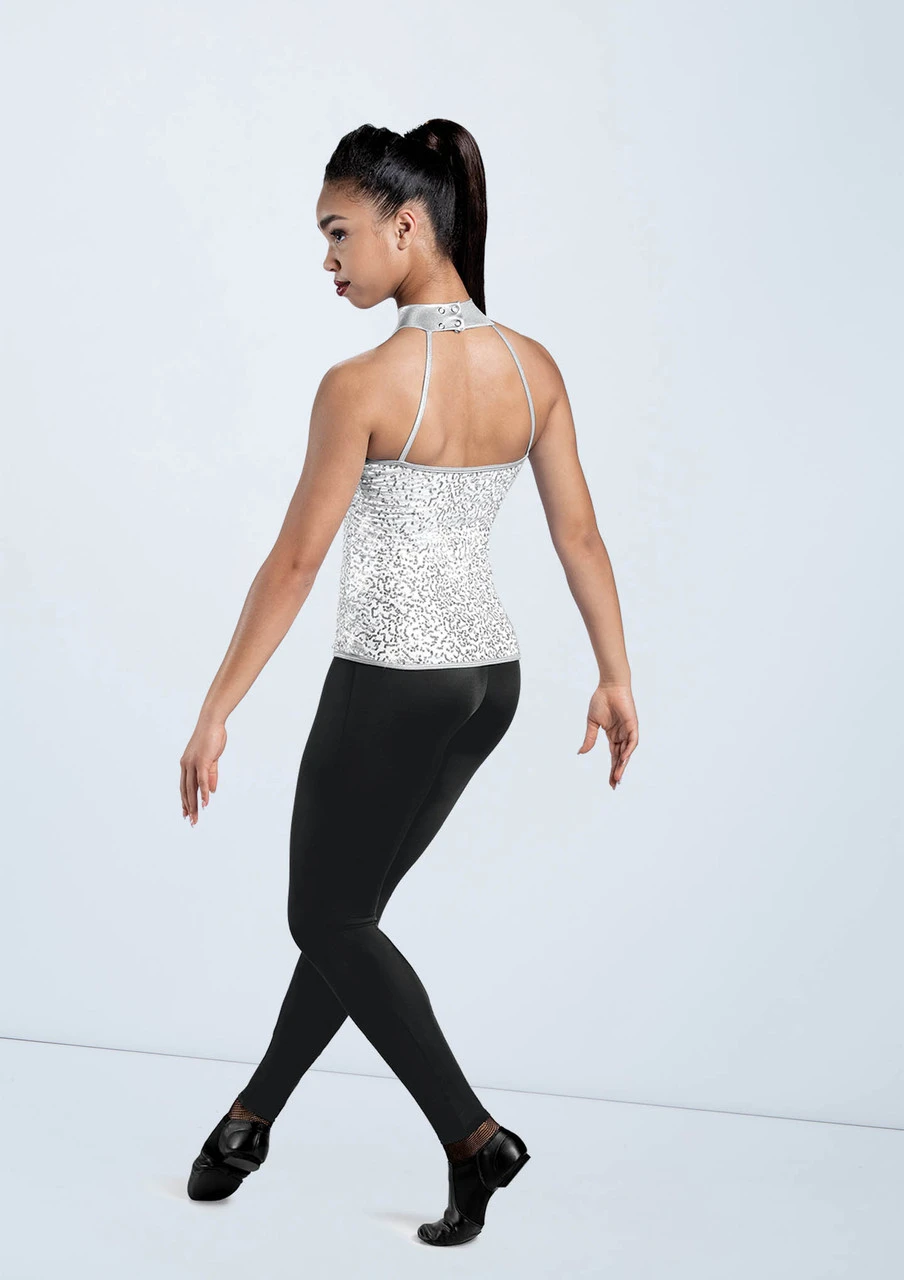 Weissman Sequin And Metallic Halter Top 7 Weissman Sequin And Metallic Halter Top - Image 7