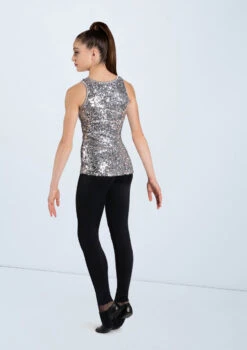 Weissman Ultra Sparkle Tank Top -Capezi Dance Wear Shop SQ9554 silver MT6789 black 2013 40016.1678891803