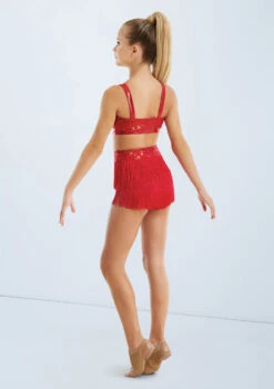 Weissman Sequin Performance Bra Top -Capezi Dance Wear Shop SQ9663 red S10971 red 017 80971.1678891804