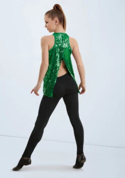 Weissman Ultra Sparkle Flyaway Tank Top 15 Weissman Ultra Sparkle Flyaway Tank Top -Capezi Dance Wear Shop SQ9682 kelly 023 76071.1678891809