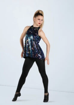 Weissman Ultra Sparkle Flyaway Tank Top 16 Weissman Ultra Sparkle Flyaway Tank Top -Capezi Dance Wear Shop SQ9682 oilslick MT7447 009 62040.1678891809