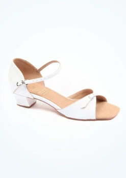 Supadance Cayla Ballroom Shoe 1.25" -Capezi Dance Wear Shop SU1005 MAIN WHT T 09112.1695685138