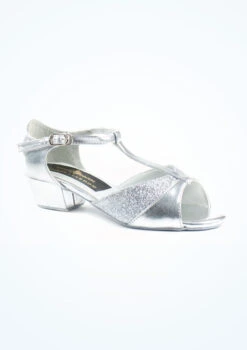 Tappers And Pointers Amber Ballroom Shoe 1 2" - Silver -Capezi Dance Wear Shop TAAMBER MAIN SLV T 76136.1694686248