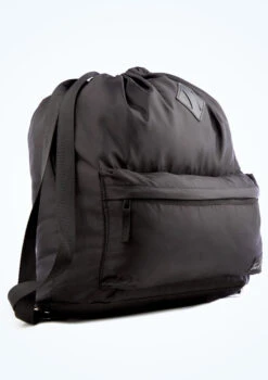 Tendu Luxury Satin-Look Drawstring Bag 9 Tendu Luxury Satin-Look Drawstring Bag -Capezi Dance Wear Shop TET1059 BLK FRONT 1 11867.1678886551