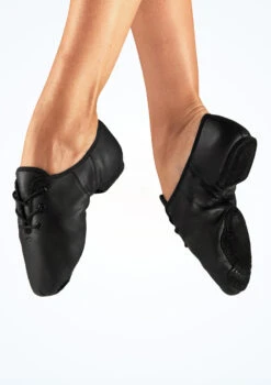 Alegra Basic Split Sole Jazz Shoe - Black -Capezi Dance Wear Shop al j0010blk alegra basic split sole jazz shoe black front T 26246.1691191549