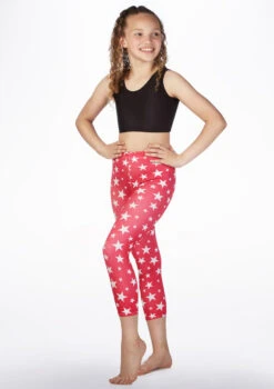 Alegra Girls Patterned Crop Leggings -Capezi Dance Wear Shop al p5206 alegra girls patterned crop leggings front no2 19837.1678876117