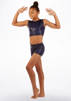 Alegra Gymnastics Crop Top 12 Alegra Gymnastics Crop Top -Capezi Dance Wear Shop al s5947 alegra gymnastics crop top blue front 21003.1678878633