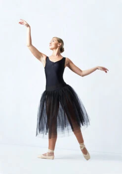 Alegra Basic Romantic Tutu -Capezi Dance Wear Shop alg0258 black front 1 07266.1684970415