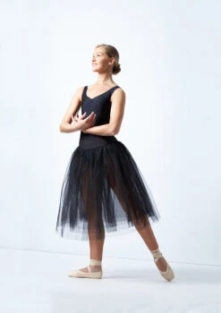 Alegra Basic Romantic Tutu -Capezi Dance Wear Shop alg0258 black front 2 02717.1684970416