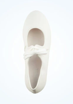 Alegra Tie Front Tap Shoe - White -Capezi Dance Wear Shop alh0022 white top 1 98882.1678872532