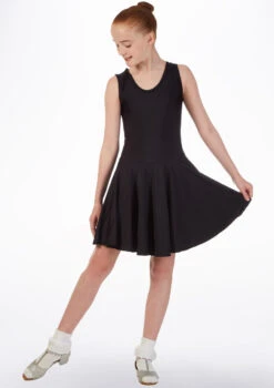 Tappers & Pointers Girl's Tank Ballroom And Latin Dress 10 Tappers & Pointers Girl's Tank Ballroom And Latin Dress -Capezi Dance Wear Shop ballroom1 tappers pointers tank ballroom and latin dress black front 19583.1678886265