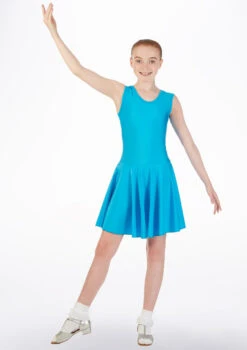 Tappers & Pointers Girl's Tank Ballroom And Latin Dress 11 Tappers & Pointers Girl's Tank Ballroom And Latin Dress -Capezi Dance Wear Shop ballroom1 tappers pointers tank ballroom and latin dress blue front T 89463.1692922066