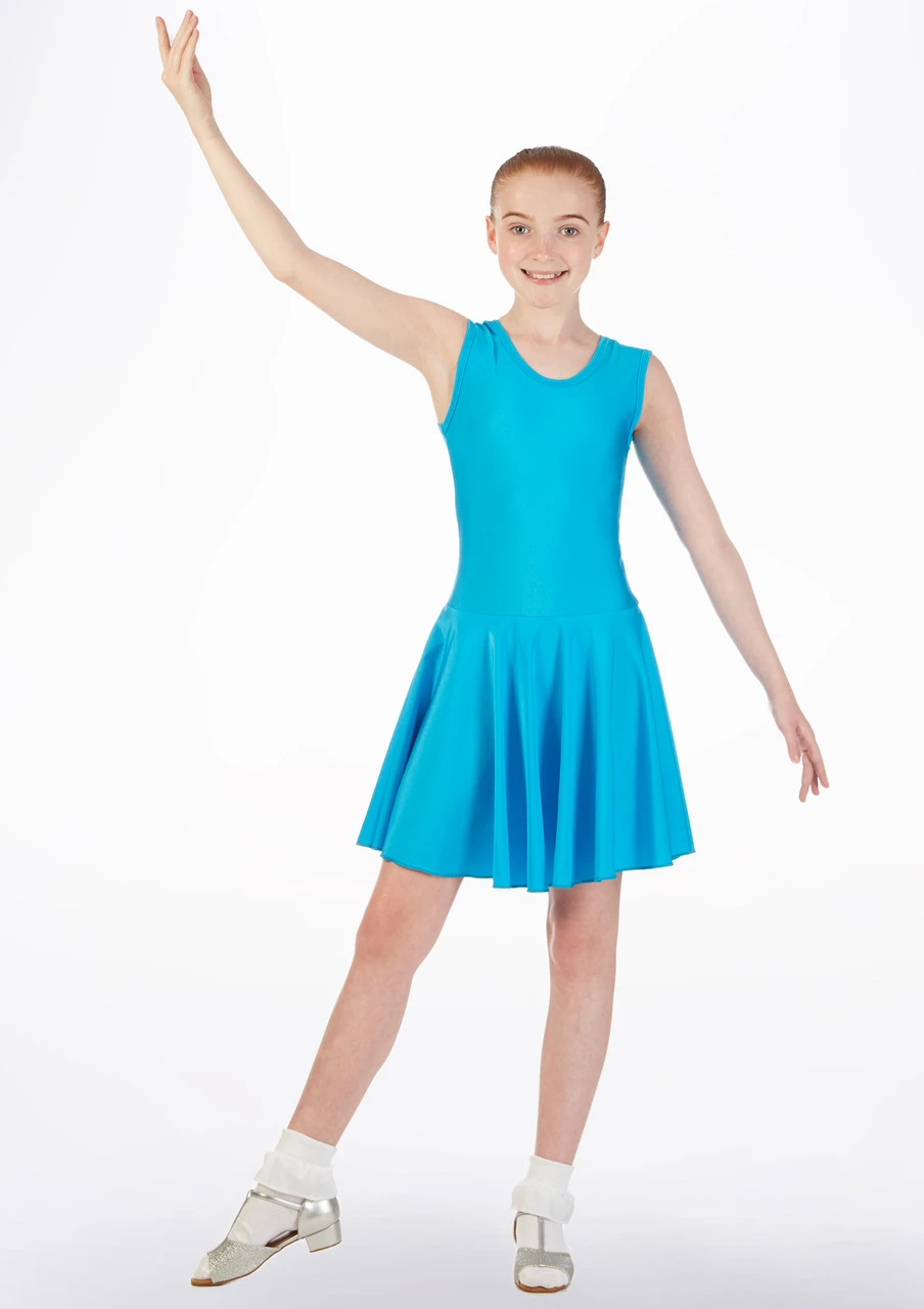 Tappers & Pointers Girl's Tank Ballroom And Latin Dress 1 Tappers & Pointers Girl's Tank Ballroom And Latin Dress
