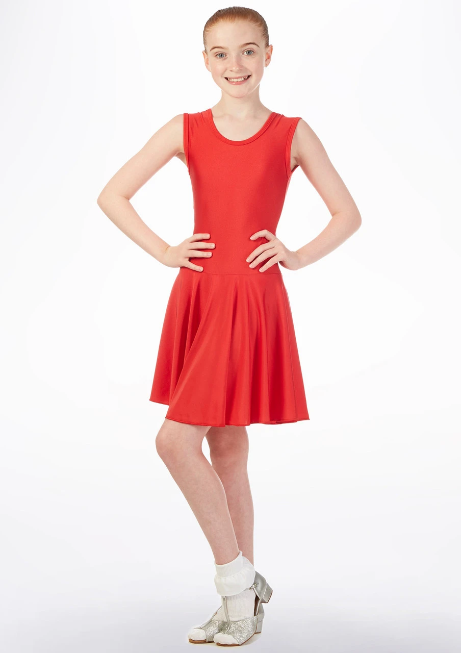 Tappers & Pointers Girl's Tank Ballroom And Latin Dress 2 Tappers & Pointers Girl's Tank Ballroom And Latin Dress - Image 2