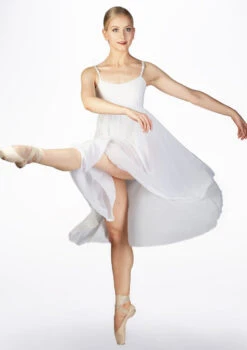 Capezio Empire Dress -Capezi Dance Wear Shop bg001 capezio empire dress white front 76535.1678927157