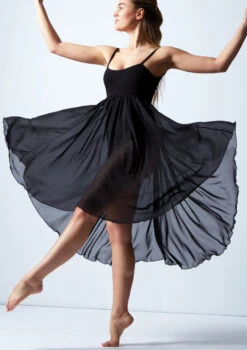 Capezio Empire Dress -Capezi Dance Wear Shop bg001 blk front 1t 22671.1698805298