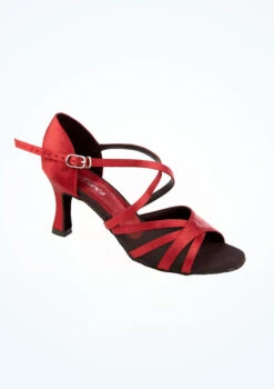 So Danca Satin Ballroom Shoe 2.5" -Capezi Dance Wear Shop bl 162 so danca satin ballroom shoe 2 5 red front T 99886.1696636645