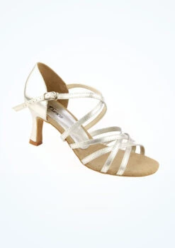So Danca Strappy Ballroom Shoe 2.5" - Silver -Capezi Dance Wear Shop bl 164 so danca strappy ballroom shoe 2 5 silver front T 73078.1696636645