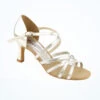 So Danca Strappy Ballroom Shoe 2.5" - Silver