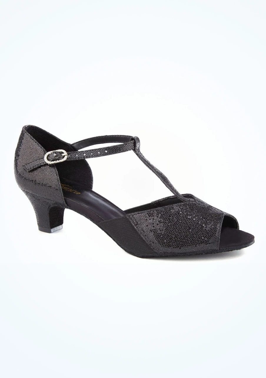 So Danca T-Strap Sparkle Open Toe Ballroom Shoe 1.5" 7 So Danca T-Strap Sparkle Open Toe Ballroom Shoe 1.5" - Image 7