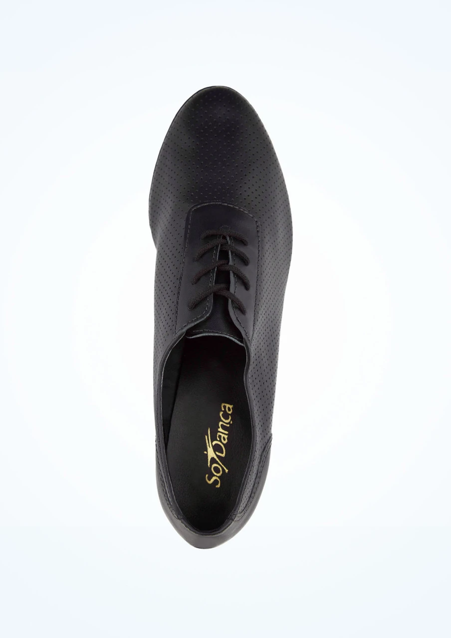 So Danca Lace Up Practice Shoe 1.5" - Black 2 So Danca Lace Up Practice Shoe 1.5" - Black - Image 2