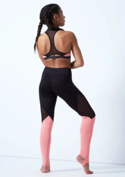 Bloch Teen Panelled Dance Leggings 6 Bloch Teen Panelled Dance Leggings -Capezi Dance Wear Shop bl fp5209c bloch teen panelled dance leggings pink back 33568.1678880797