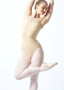 Bloch Nejor Camisole Leotard -Capezi Dance Wear Shop bl l5607 bloch nejor camisole leotard tan front thumbnail T 84694.1698799549