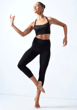 Bloch Polina Camisole Crop Top -Capezi Dance Wear Shop bl39347 blk fmain 42044.1692919609