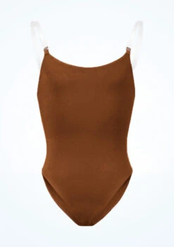 Bloch Girls Auva Bodyliner -Capezi Dance Wear Shop blcb3397 coffee front 26458.1691450406