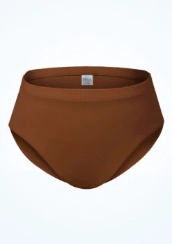 Bloch Girls Zaniah High Waist Brief -Capezi Dance Wear Shop blcr3394 coffee front 25266.1691450417