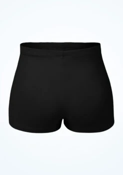 Bloch Girls Starr High Waist Shorts -Capezi Dance Wear Shop blcr3794 black back 64063.1691450416