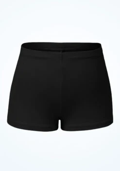 Bloch Girls Starr High Waist Shorts -Capezi Dance Wear Shop blcr3794 black front 37777.1691450416