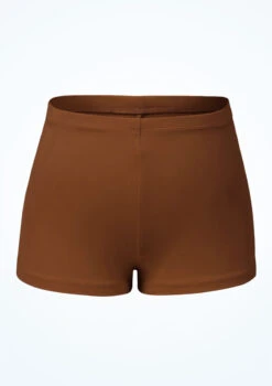 Bloch Girls Starr High Waist Shorts -Capezi Dance Wear Shop blcr3794 coffee front 03108.1691450417