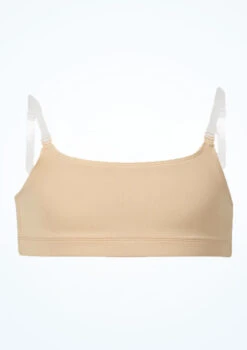 Bloch Girls Leia Crop Top -Capezi Dance Wear Shop blcz3177 sand front 12292.1691450426