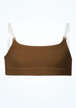 Bloch Girls Leia Crop Top -Capezi Dance Wear Shop blcz3177 toffee front 48339.1691450427