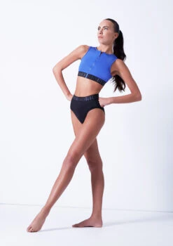 Bloch Remy Zip Front Tank Crop Top