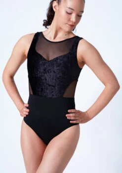 Bloch Larissa Scoop Neck Tank Leotard 13 Bloch Larissa Scoop Neck Tank Leotard -Capezi Dance Wear Shop bll1005 black close up front 25371.1675901948