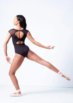 Bloch Emma Boat Neck Lace Leotard -Capezi Dance Wear Shop bll4162 black back 64185.1679927440