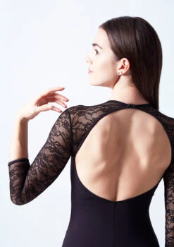 Bloch Kate Leotard - Black -Capezi Dance Wear Shop bll6016 black close up back 61344.1678926028