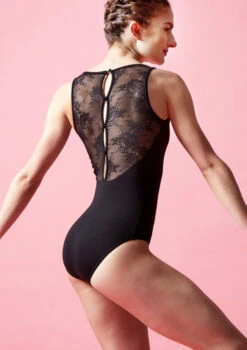 Bloch Fresia Lace Back Leotard - Black -Capezi Dance Wear Shop bll8845 blk back 1t 68649.1698799650