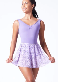 Bloch Floral Print Skirt - Lilac 7 Bloch Floral Print Skirt - Lilac -Capezi Dance Wear Shop blr0241 lilac front t 47774.1697757686