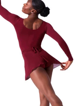 Bloch Professional Wrap Dance Skirt -Capezi Dance Wear Shop blr5130 red back t 06700.1698800443