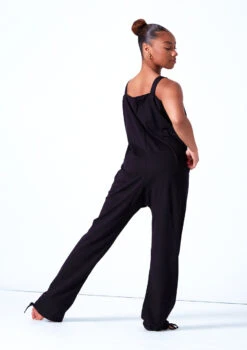 Bloch Croise Warm Up Suit -Capezi Dance Wear Shop blu0207 black back 2 53875.1678926302