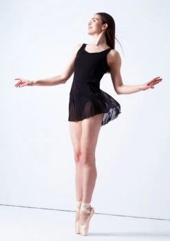 Bloch Emerge Mesh Cover Up Dress -Capezi Dance Wear Shop blz2917 black front 3 59109.1678926307