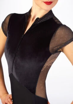 Ballet Rosa Velour Leotard 9 Ballet Rosa Velour Leotard -Capezi Dance Wear Shop br eve ballet rosa velour and lace leotard black front no2 62713.1678926759